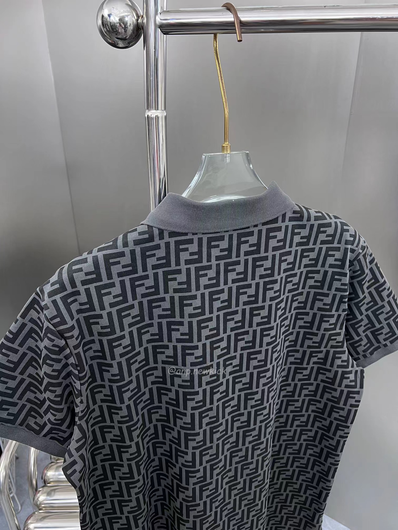 Fendi Ff Black Polo T Shirt (8) - newkick.app